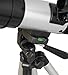 TwinStar 60mm Refractor Telescope 300mm Focal Length | 15x and 50x Magnification Eye Pieces Included | Easy, Light Weight and Includes Aluminum Tripod | Great for Kids