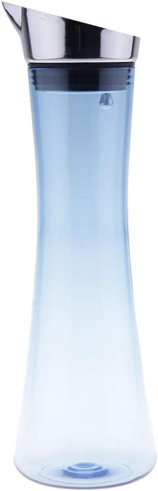 Amazon Generic プラスチック注ぐ水差し水ジュースピッチャーミルク飲み物アイスティー飲料ジャー ブルー 1 ピッチャー 冷水筒 オンライン通販