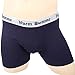 AZAZA Men's Hip-up Cotton Padded Enhancing Butt Boxer Brief (M (28~30 inch), Navy)