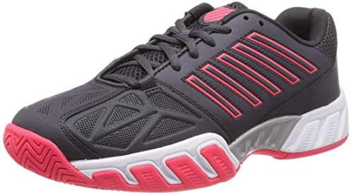 neon pink tennis shoes