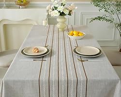 Alsoo Table Cloths Rectangle Table, Waterproof