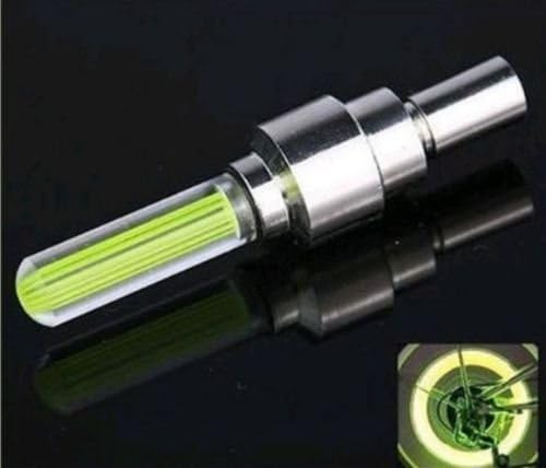 Sumanee 1PC Bike Car Tire Tyre Wheel Valve Caps Yellow Night LED Flash Light Neon Lamp J1PC Bike Car Tire Tyre Wheel Valve Caps Yellow Night LED Flash Light Neon Lamp J