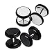 Fake Plugs 4 Pieces Stainless Steel 16G Studs - 0G Gauges Look