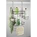 iDesign Metalo Bathroom Over the Door Shower Caddy with Swivel Storage Baskets for Shampoo, Conditioner, Soap, 10.5