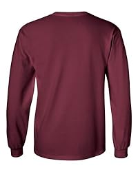 Gildan Adult L/S T-Shirt in Maroon - XXX-Large