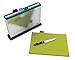 Joseph Joseph Index Plastic Cutting Board Set with Stainless Steel Storage Case Color-Coded Dishwasher-Safe Non-Slip, Large, Steel Multicolored
