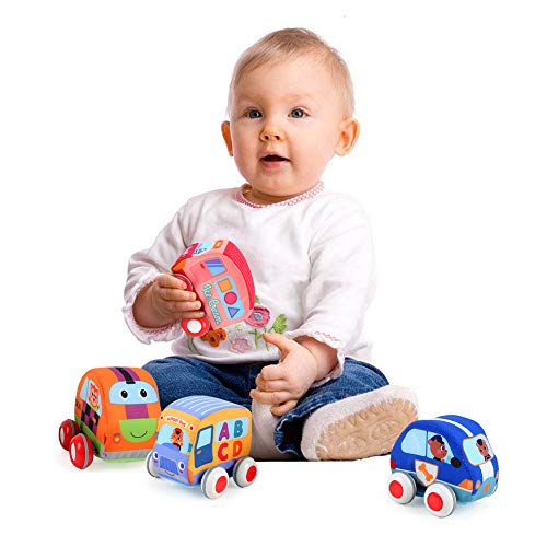 image for Beebeerun Car Toys Gifts for Toddlers, Kids Pull-Back Vehicle Set - So
