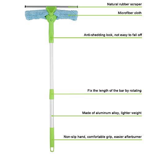 2 Professional+Detachable+Microfiber+Telescopic+Windshield