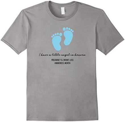 Mens Angel In Heaven Boy Pregnancy and Infant Loss T Shrit Small Slate