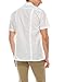 TrueM Men's Short Sleeve Cuban Guayabera Shirts (XL, White)