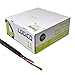 12/2 250FT 12AWG GAUGE 2 CONDUCTOR IN WALL CL2 RATED OUTDOOR DIRECT BURIAL UV SPEAKER WIRE HIGH STRAND AUDIO CABLE BLACK