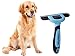 CosyFam Dog Brush Cat Brush De Shedding Brush Grooming Tool for Short to Long Haired Pets in Small Medium and Large Size (Blue)