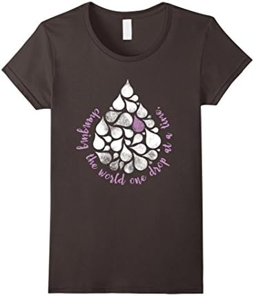 Womens Changing The World One Drop at a Time, Essential Oil T-Shirt Medium Asphalt