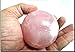 Jet Rose Quartz 45-50 mm Ball Sphere Gemstone A+ Hand Carved Crystal Altar Healing Devotional Focus Spiritual Chakra Cleansing Metaphysical