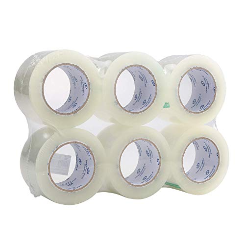 Industrial Grade Clear Packing Tape (24 Rolls) - 110 Yards per Roll - 3" Wide x 2.5 mil Thick, Acrylic Adhesive Heavy Duty Tape for Box Office Moving Packaging Shipping