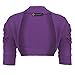 LOTMART Girls Ruched Sleeve Bolero Shrug