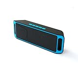 NEWBEING S7 Wireless Bluetooth Speaker, Outdoor Portable Stereo with HD Audio and Enhanced Bass, 12 hours Working , Handsfree Calling, FM Radio and TF Card Slot (Blue)