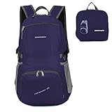 ORICSSON 35L Hiking Lightweight Foldable Water Resistant Backpack Daypack Purple