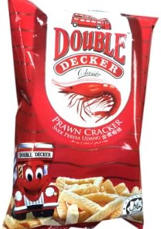 Double Decker Prawn Cracker (Snek Perisa Udang) - 2.12oz (Pack of 10)