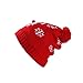 Kids Winter Warm Knit Beanie Hat,Crytech Pom Pom Deer Snow Flake Crochet Knittedd Slouchy Baggy Snow Skull Ski Cap for 1-6 Years Baby Toddler Boy Girl Children Christmas Accessory Gift (Elk)thumb 2