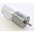 DAGU HI-TECH ELECTRONICS RS003A Geared Motor, 75:1 Ratio, 133 RPM, 6V, Steel Gears, 4 mm Shaft Diameter, 2.2" L x 0.98" Dia