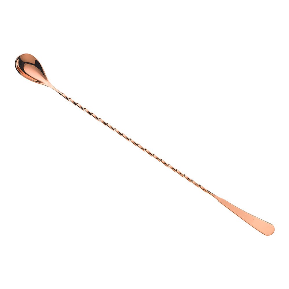 Barfly Bar Spoon, Stainless Steel, Copper, 33.52 x 2.54 x 1.58 cm