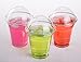 Golden Apple, 24oz-50sets. Clear Plastic Cups with Flat lids with Straw Slot(50Cups + 50lids)…