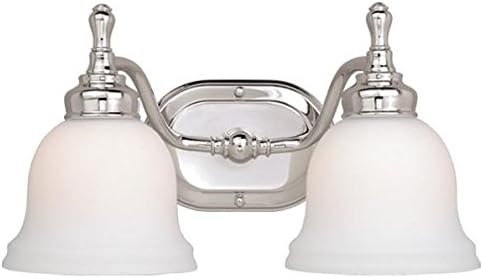 Vaxcel Cl Vld002ch Cologne 2 Light Vanity Light Chrome Finish Vanity Lighting Fixtures Amazon Com