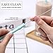 Reusable Straw,Collapsible Stainless Steel Food Grade Silicone Drinking Straw Easy Carry with ABS Case and Cleaning Brush