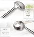 Tenta Kitchen Long Soup Ladle Professional Large Stainless Steel Serving Spoon Gravy Ladle For School Canteen,Hotel Kitchen,Restaurant (5