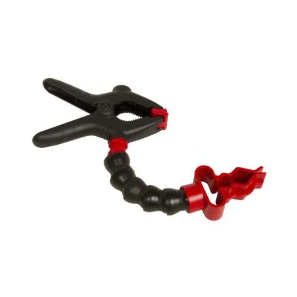 Lisle 70450 Flashlight Holder with Clamp, Black, Red
