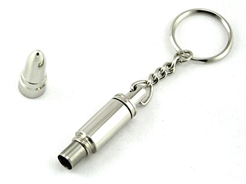 Skyway Bullet Cigar Punch Cutter with Ejector and Key Ring (Silver) - Thumbnail 3