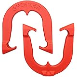 Stinger Professional Pitching Horseshoes- Made in USA â€¦ (Red- Single Pair (2 Shoes))
