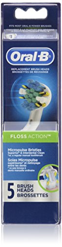 Oral-B Floss Action Replacement Electric Toothbrush Head, 5 Count