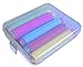 5xLunies Chalk Holder with Storage Hard Case - Blackboard Adjustable Clip Set for Teachers Kids School Office Drawing Board 3.7