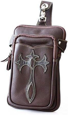 ベルトポーチ レザー メンズ 本革 カーフスキン ナスカンロック式 取り外し簡単 型押しクロコ クロスモチーフ おしゃれ B085rg72wb 4 4円 人気海外一番 100 品質保証 全品送料無料 即日出荷 Sale開催中