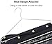 Misslo 44 Pockets Oxford Hanging Jewelry Organizer with Zipper Hanger, Black