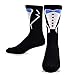 Special Wedding Day Men's Socks for Groom or Groomsmen Black Tuxedo 3 Pairs in Cotton Crew Cut