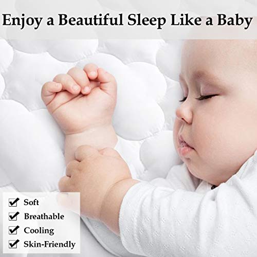 MEROUS Twin Mattress Pad Hypoallergenic Quilted Fitted Cooling Mattress Cover with Deep Pocket (8\