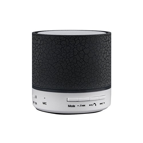 Sudroid Mini Wireless Bluetooth Speaker USB Music Sound Box Subwoofer with Mic (support TF Card) Black