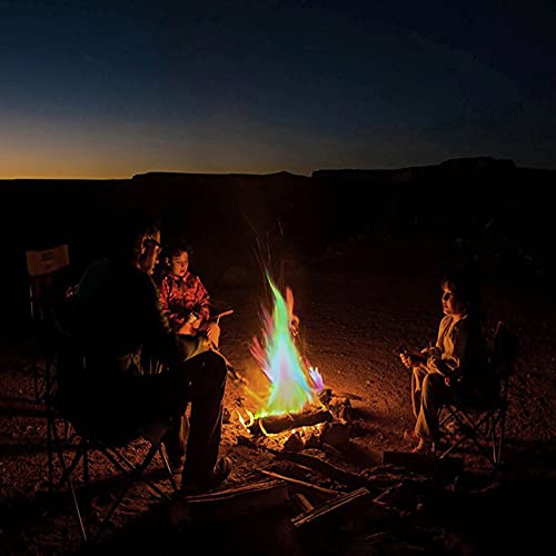 1PC Flame Stain Colorful Create Colorful and Vibrant Flames for Fire Pit Flame Stain Colorful Flame Color Changing Powder Party and Festival Supplie Rainbow Mystic Flames