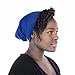 Grace Eleyae GE Women's Satin Lined Sleep Cap Slap Silky Beanie Soft Smooth & Stylish Hair Care Hat (Royal Blue)
