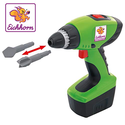 Eichhorn 100039050 - Handschrauber für Heros Constructor, mechanisch betrieben, inkl. Wechselaufsatz, 15x4x12cm