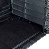 Duramax Cedargrain StoreAway 1200L Plastic Garden Storage Shed Grey view 11