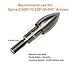 BOWCORE (by FBA)Stainless Steel/Hot Black Oxidation Steel,Various Sizes Screw Bullet Points 1 dozen (Silver/Gold/Black)