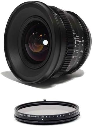 SLR Magic MicroPrime Cine 15mm T3.5 for Sony E Mount 82mm MK II Variable ND Filter, 0.4 to 1.8 (2.3 to 6 Stops)