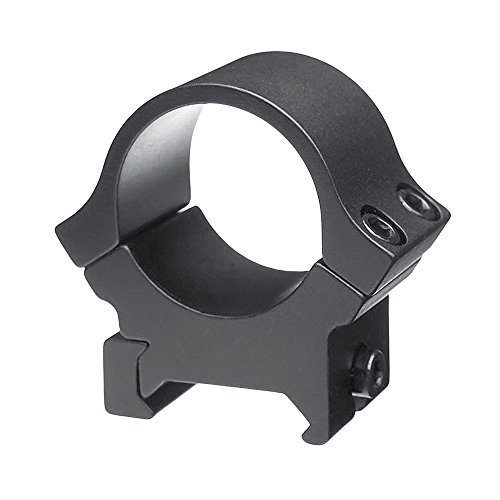 B-Square 1-Inch Sport Utility Rings, Standard Dovetail-Medium Rise, Matte Black Finish