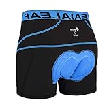 Baleaf Men's Bike Cycling Underwear Shorts 3D Padded Bicycle MTB (Blue, L)
