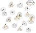 Bassion 400 Pcs Bullet Clutch Earring Backs with Pad Earring Safety Backs Ear Nut Hypoallergenic Earring Back