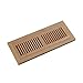 WELLAND Vents Cover 4 Inch x 14 Inch Red Oak Hardwood Vent Floor Register Self Rimming, Unfinished